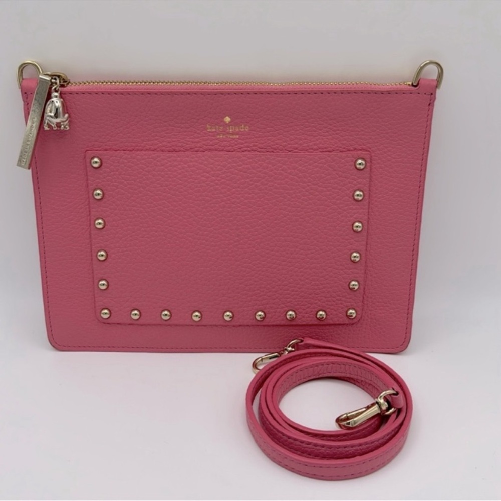 Kate Spade Pink Studded Crossbody Bag